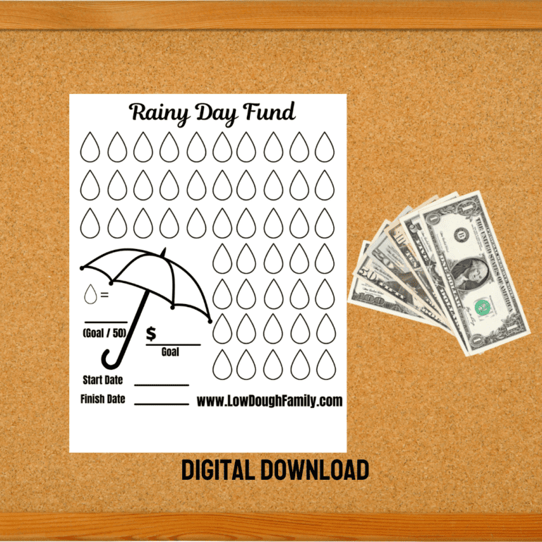 How do I start and keep a Rainy Day Fund? Free Printable Tracker