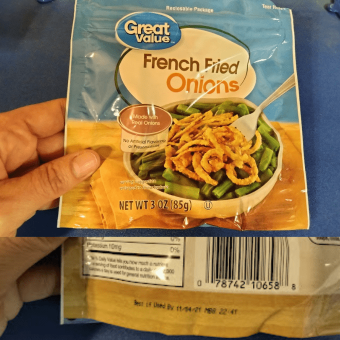 Can I use expired French Fried Onions? - Low Dough Family