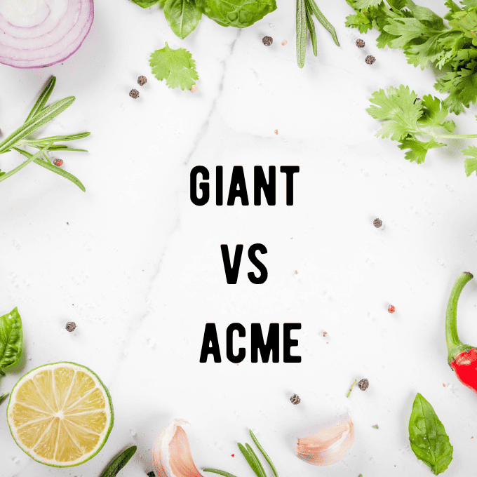 Giant vs Acme: Who is Cheaper for Groceries?