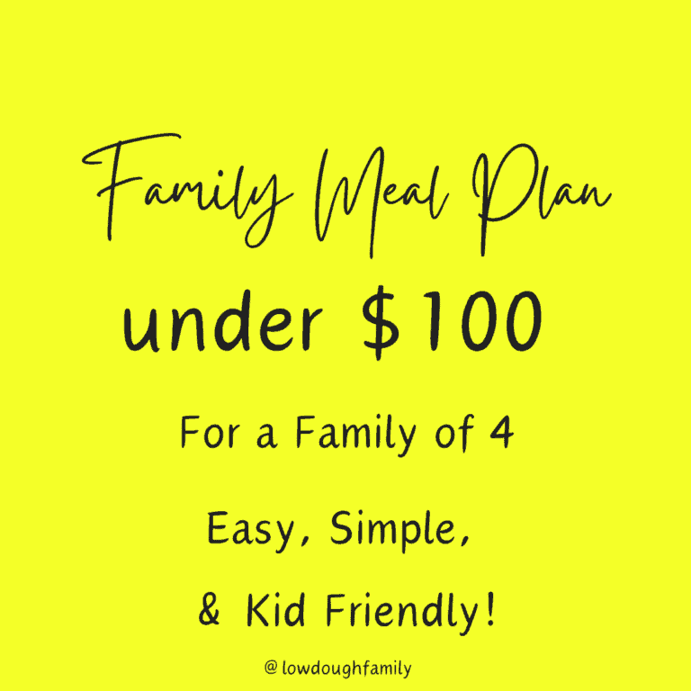 Realistic Family Meal Plan on a Budget for a Week ($85 at Walmart)