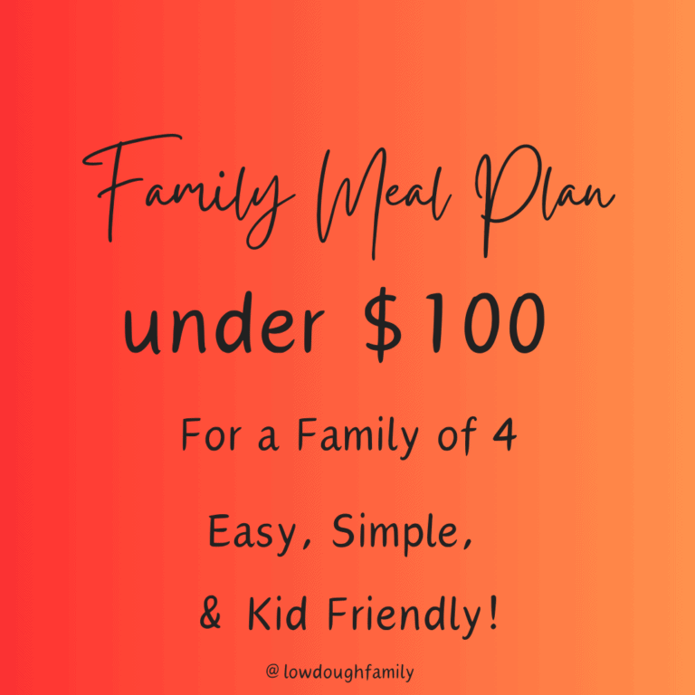 Yummy Family Meal Plan for less than $100 at Walmart (Week #13)