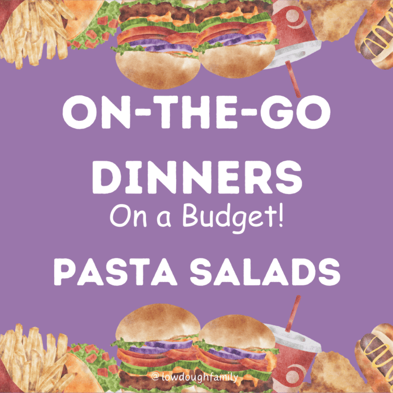 On the Go Dinner Ideas (8 pasta salads under $11)