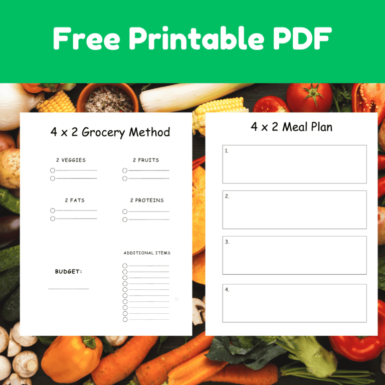 4 x 2 Grocery Method (with Free PDF)