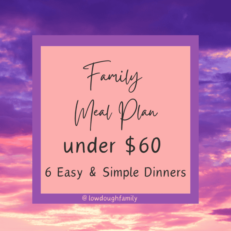 Low Budget Summer Meal Plan at Walmart (6 Dinners for $60) Week #23