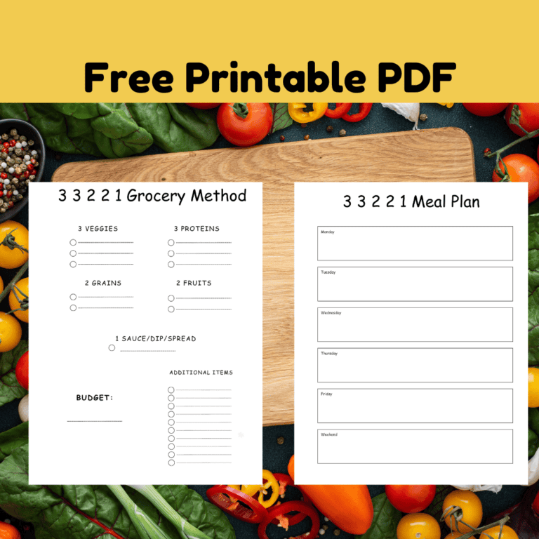 3-3-2-2-1 Grocery Method (with Free PDF)