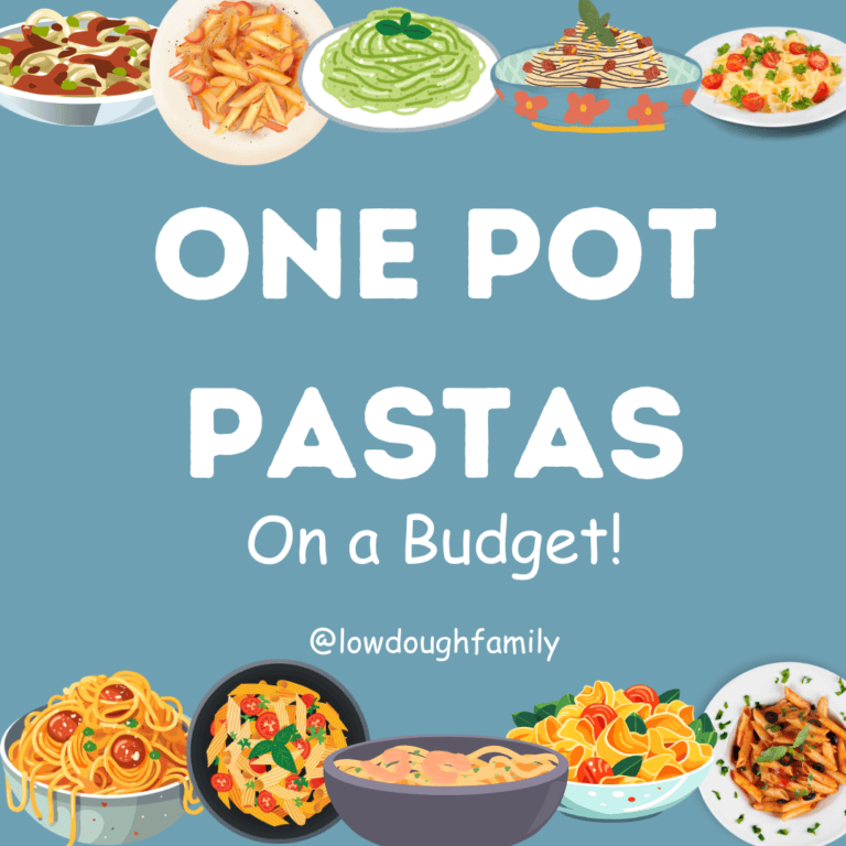 Low Cost One Pot Pasta Meals (Free PDF)