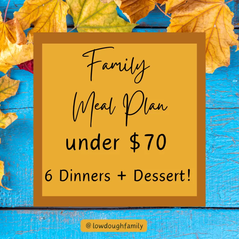 6 Fall Dinners & Dessert for $70 at Walmart (Week #40)