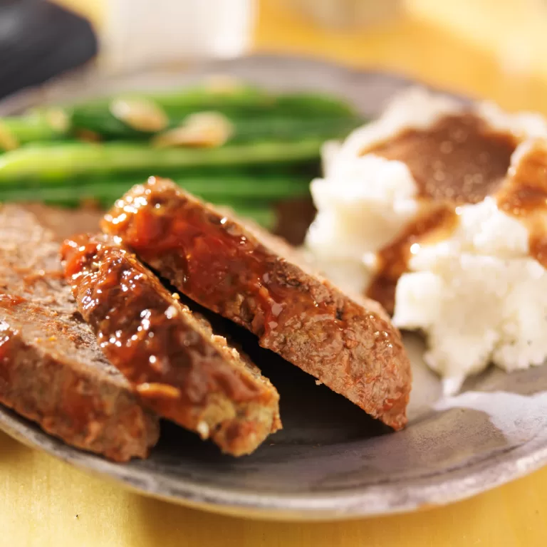 Stuffing Meatloaf with Cheddar Biscuits