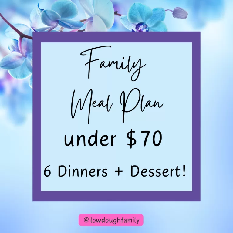 $70 Dinner Meal Plan at Walmart (Week #46)