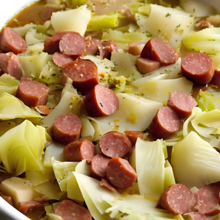 Slow Cooker Cabbage & Kielbasa