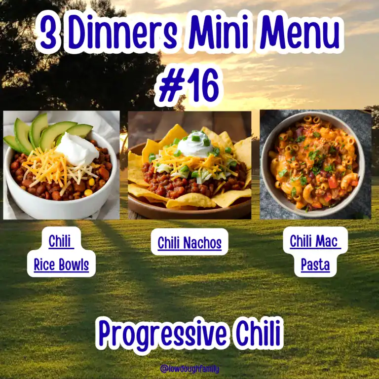 Progressive Meal Plan: 3 Creative Dinners from One Pot of Chili (MM#16)