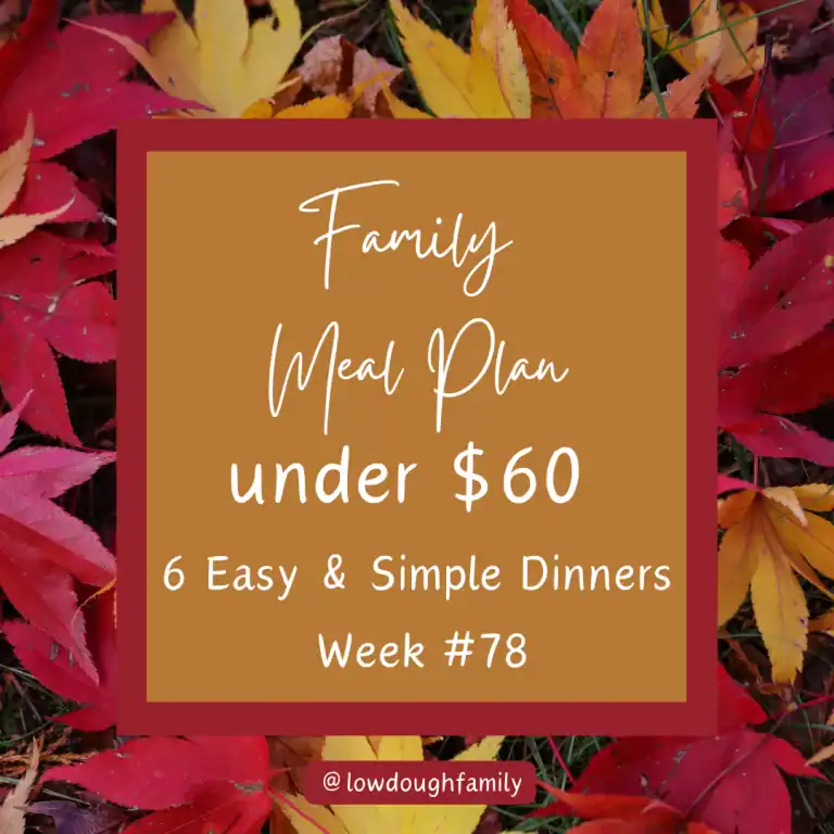 Extreme Budget Meal Plan: 6 Dinners Using Pantry Staples (Week #78)