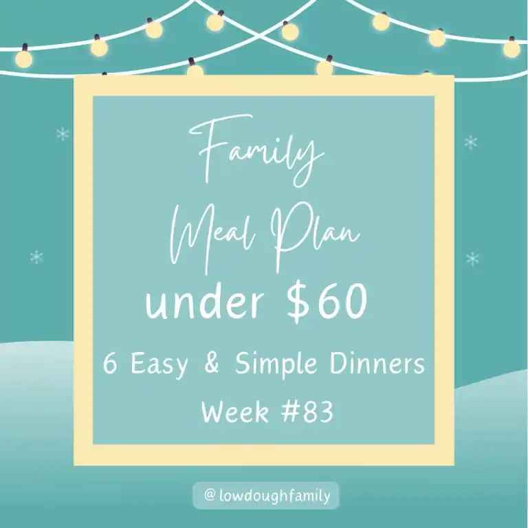 Stretch Your Budget: 6 Family Meals for $60 at Walmart (Week #83)