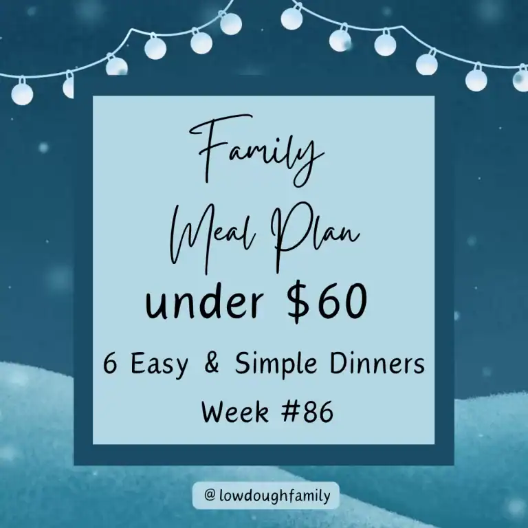 Cheap Family Meals: 6 Easy Dinners for Under $10 Each (Menu #86)