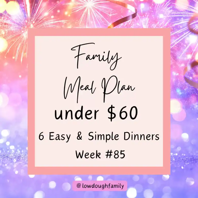 6 Simple & Yummy Dinners for a Busy Week (Menu #85)