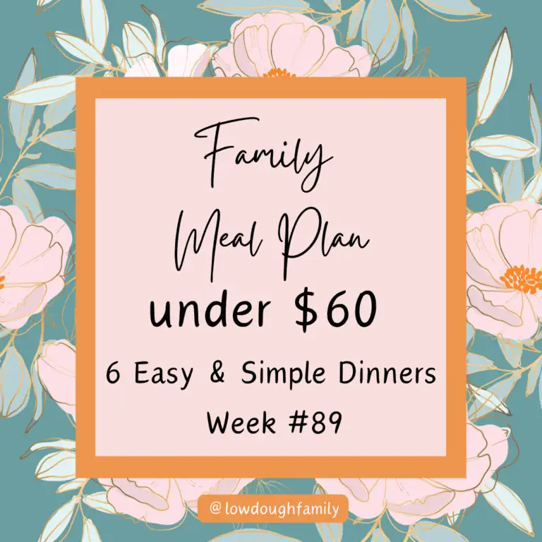 Hearty, Homemade Dinners for $60 This Week (Week #89)